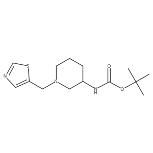 Tert-butyl (1-(thiazol-5-ylmethyl)piperidin-3-yl)carbamate Structure
