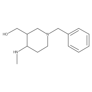 (1-Benzyl-4-(methylamino)piperidin-3-yl)methanol结构式