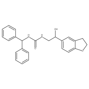 1-Benzhydryl-3-(2-(2,3-dihydrobenzofuran-5-yl)-2-hydroxyethyl)urea Structure