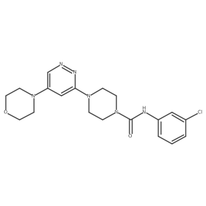 N-(3-chlorophenyl)-4-(5-morpholinopyridazin-3-yl)piperazine-1-carboxamide结构式