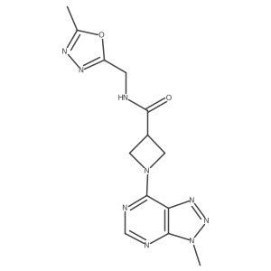 N-((5-methyl-1,3,4-oxadiazol-2-yl)methyl)-1-(3-methyl-3H-[1,2,3]triazolo[4,5-d]pyrimidin-7-yl)azetidine-3-carboxamide Structure