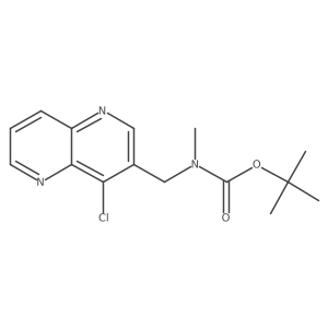 Tert-butyl (4-chloro-1,5-naphthyridin-3-yl)methylmethylcarbamate结构式