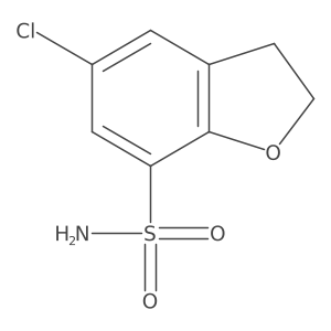 5-Chloro-2,3-dihydro-1-benzofuran-7-sulfonamide Structure