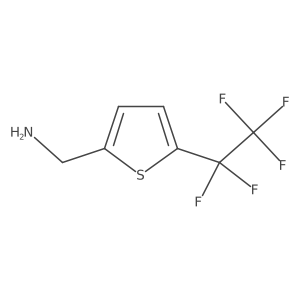 [5-(1,1,2,2,2-Pentafluoroethyl)thiophen-2-yl]methanamine结构式