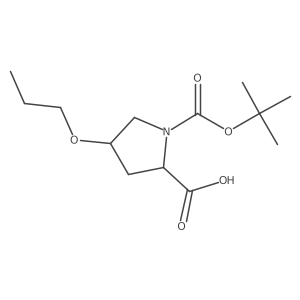 (4S)-1-Boc-4-propoxy-D-proline结构式