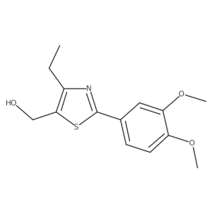 (2-(3,4-Dimethoxyphenyl)-4-ethylthiazol-5-yl)methanol Structure