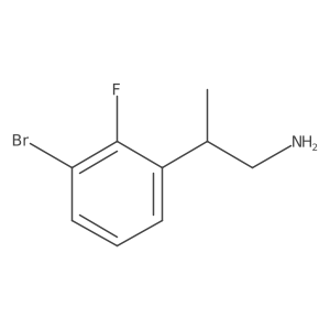 2-(3-Bromo-2-fluorophenyl)propan-1-amine结构式