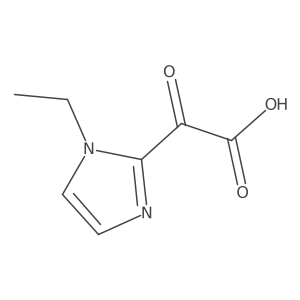2-(1-ethyl-1H-imidazol-2-yl)-2-oxoacetic acid Structure