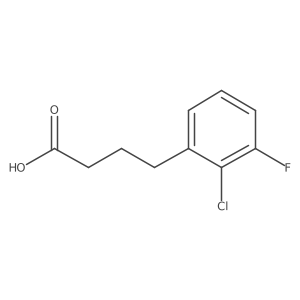 4-(2-Chloro-3-fluorophenyl)butanoic acid结构式