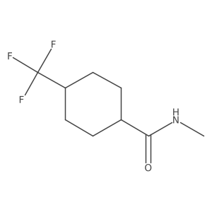 N-methyl-4-(trifluoromethyl)cyclohexane-1-carboxamide Structure