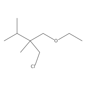 2-(Chloromethyl)-1-ethoxy-2,3-dimethylbutane结构式