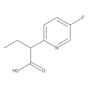 2-(5-Fluoropyridin-2-yl)butanoic acid Structure