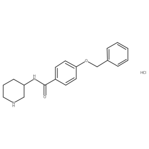 4-(Benzyloxy)-N-(piperidin-3-yl)benzamide hydrochloride Structure