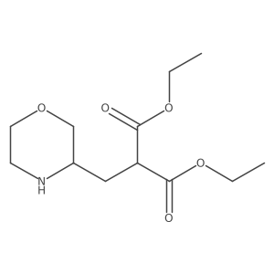 Diethyl 2-(morpholin-3-ylmethyl)malonate结构式