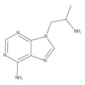 9-(2-aminopropyl)-9H-purin-6-amine结构式