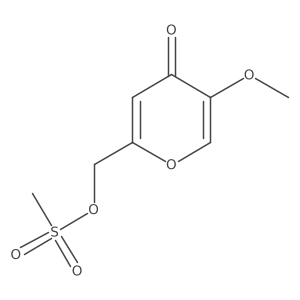 5-Methoxy-2-[[(methylsulfonyl)oxy]methyl]-4H-pyran-4-one结构式