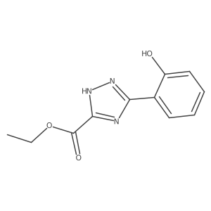 Ethyl 3-(2-hydroxyphenyl)-1H-1,2,4-triazole-5-carboxylate结构式