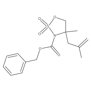 Benzyl 4-methyl-4-(2-methylallyl)-1,2,3-oxathiazolidine-3-carboxylate 2,2-dioxide Structure