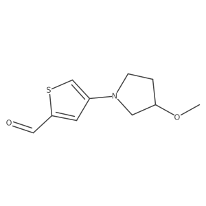 4-(3-Methoxypyrrolidin-1-yl)thiophene-2-carbaldehyde Structure