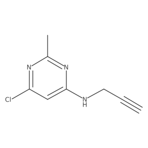 6-chloro-2-methyl-N-(prop-2-yn-1-yl)pyrimidin-4-amine Structure