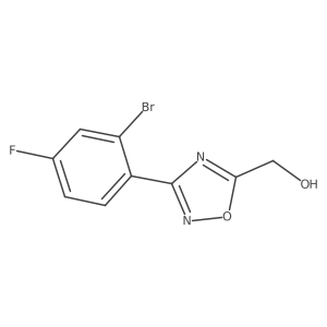 (3-(2-Bromo-4-fluorophenyl)-1,2,4-oxadiazol-5-yl)methanol结构式