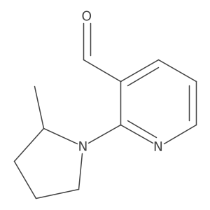 2-(2-Methylpyrrolidin-1-yl)pyridine-3-carbaldehyde Structure