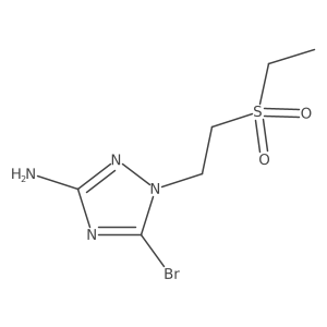 5-bromo-1-[2-(ethanesulfonyl)ethyl]-1H-1,2,4-triazol-3-amine结构式