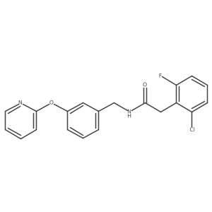 2-(2-chloro-6-fluorophenyl)-N-(3-(pyridin-2-yloxy)benzyl)acetamide Structure