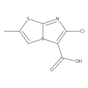 6-Chloro-2-methylimidazo[2,1-b][1,3]thiazole-5-carboxylic acid Structure