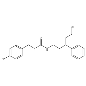 1-(4-Chlorobenzyl)-3-(5-hydroxy-3-phenylpentyl)urea Structure