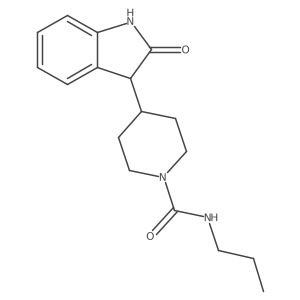 4-(2,3-Dihydro-2-oxo-1H-indol-3-yl)-N-propyl-1-piperidinecarboxamide Structure