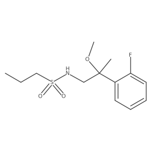 N-[2-(2-Fluorophenyl)-2-methoxypropyl]propane-1-sulfonamide Structure