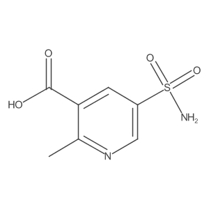 2-Methyl-5-sulfamoylpyridine-3-carboxylic acid结构式