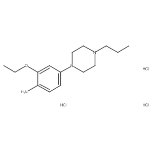 2-Ethoxy-4-(4-propylpiperazin-1-yl)aniline trihydrochloride结构式