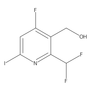 2-(Difluoromethyl)-4-fluoro-6-iodopyridine-3-methanol Structure