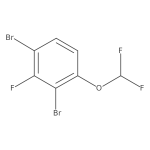 1,3-Dibromo-4-difluoromethoxy-2-fluorobenzene Structure