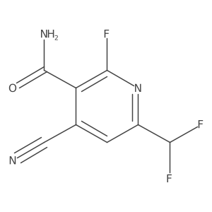 4-Cyano-6-(difluoromethyl)-2-fluoronicotinamide Structure