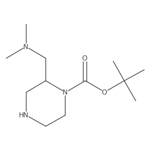 Tert-butyl 2-((dimethylamino)methyl)piperazine-1-carboxylate Structure