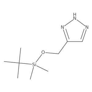 4-(((tert-butyldimethylsilyl)oxy)methyl)-1H-1,2,3-triazole结构式