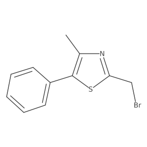 Thiazole, 2-(bromomethyl)-4-methyl-5-phenyl-结构式