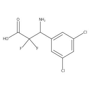 3-Amino-3-(3,5-dichlorophenyl)-2,2-difluoropropanoic acid Structure