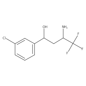 3-Amino-1-(3-chlorophenyl)-4,4,4-trifluorobutan-1-ol Structure