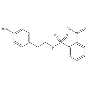 N-[2-(4-Aminophenyl)ethyl]-2-nitrobenzene-1-sulfonamide Structure