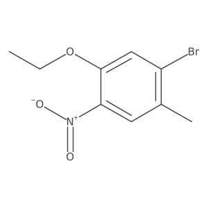 1-Bromo-5-ethoxy-2-methyl-4-nitrobenzene Structure