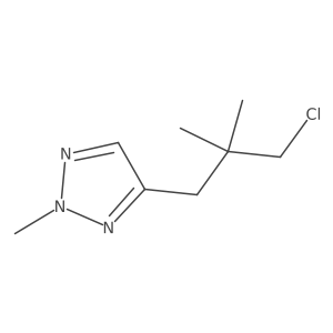 4-(3-Chloro-2,2-dimethylpropyl)-2-methyl-2H-1,2,3-triazole Structure