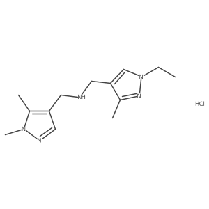 1-(1,5-dimethyl-1H-pyrazol-4-yl)-N-[(1-ethyl-3-methyl-1H-pyrazol-4-yl)methyl]methanamine Structure