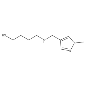 4-{[(1-methyl-1H-pyrazol-4-yl)methyl]amino}butan-1-ol Structure