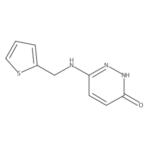 6-((Thiophen-2-ylmethyl)amino)pyridazin-3-ol结构式