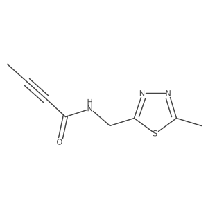 n-[(5-Methyl-1,3,4-thiadiazol-2-yl)methyl]but-2-ynamide Structure