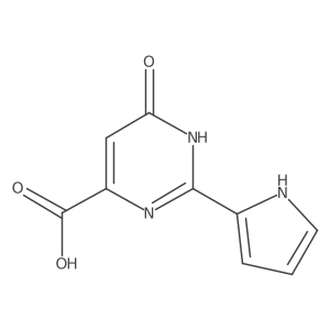 6-oxo-2-(1H-pyrrol-2-yl)-3,6-dihydropyrimidine-4-carboxylic acid结构式